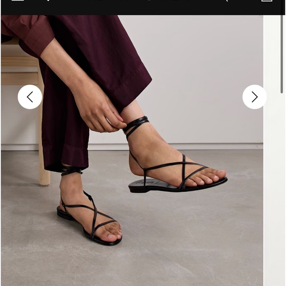 Marc Fisher black leather strappy Marg sandals Sz 71/2M - Picture 8 of 8